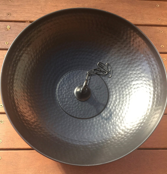 Black aluminium bowl
