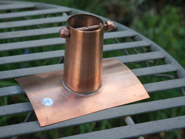 Gutter Adapter Copper — Half-round